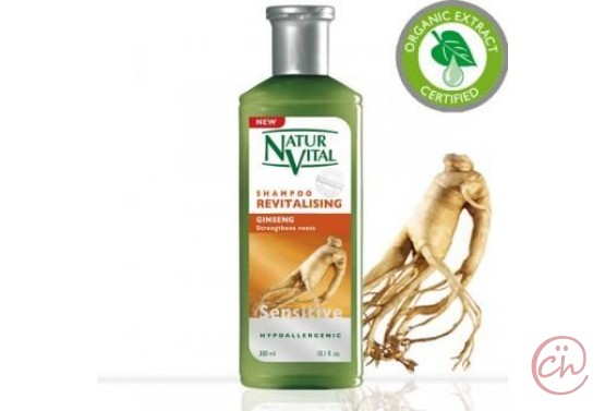 Заздравяващ шампоан за коса с Женшен Sensitive – Natur Vital